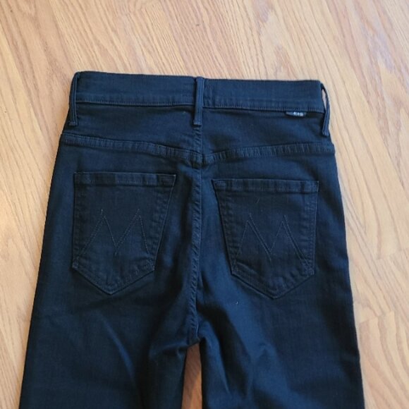 NEW MOTHER DENIM THE SWOONER DAGGER ANKLE FRAY JEAN HIGH RISE SKINNY STRAIGHT 24 - Picture 5 of 10